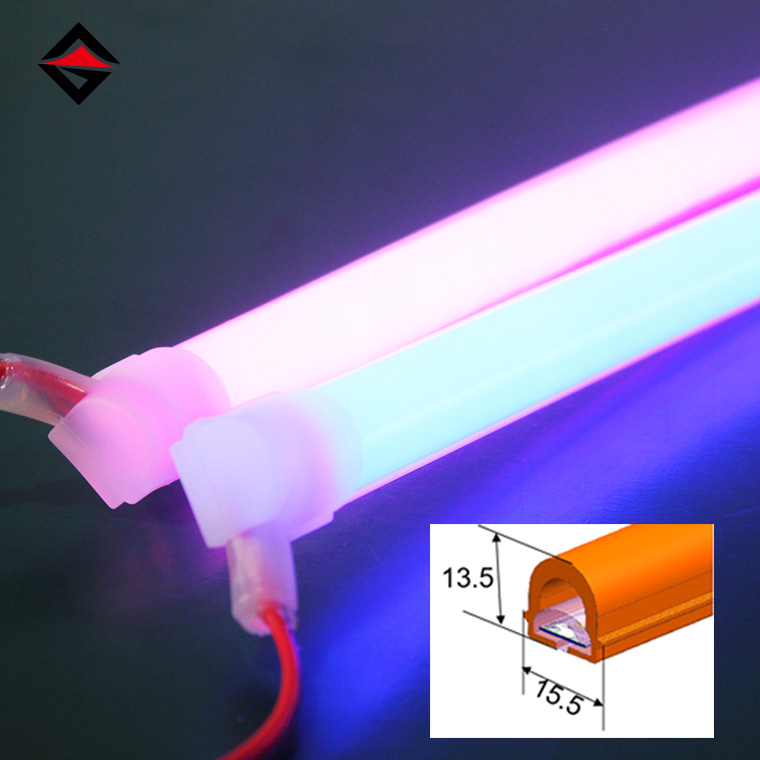 Aşağı gərginlik 15.5 * 13.5mm LED neon yüngül zolağı